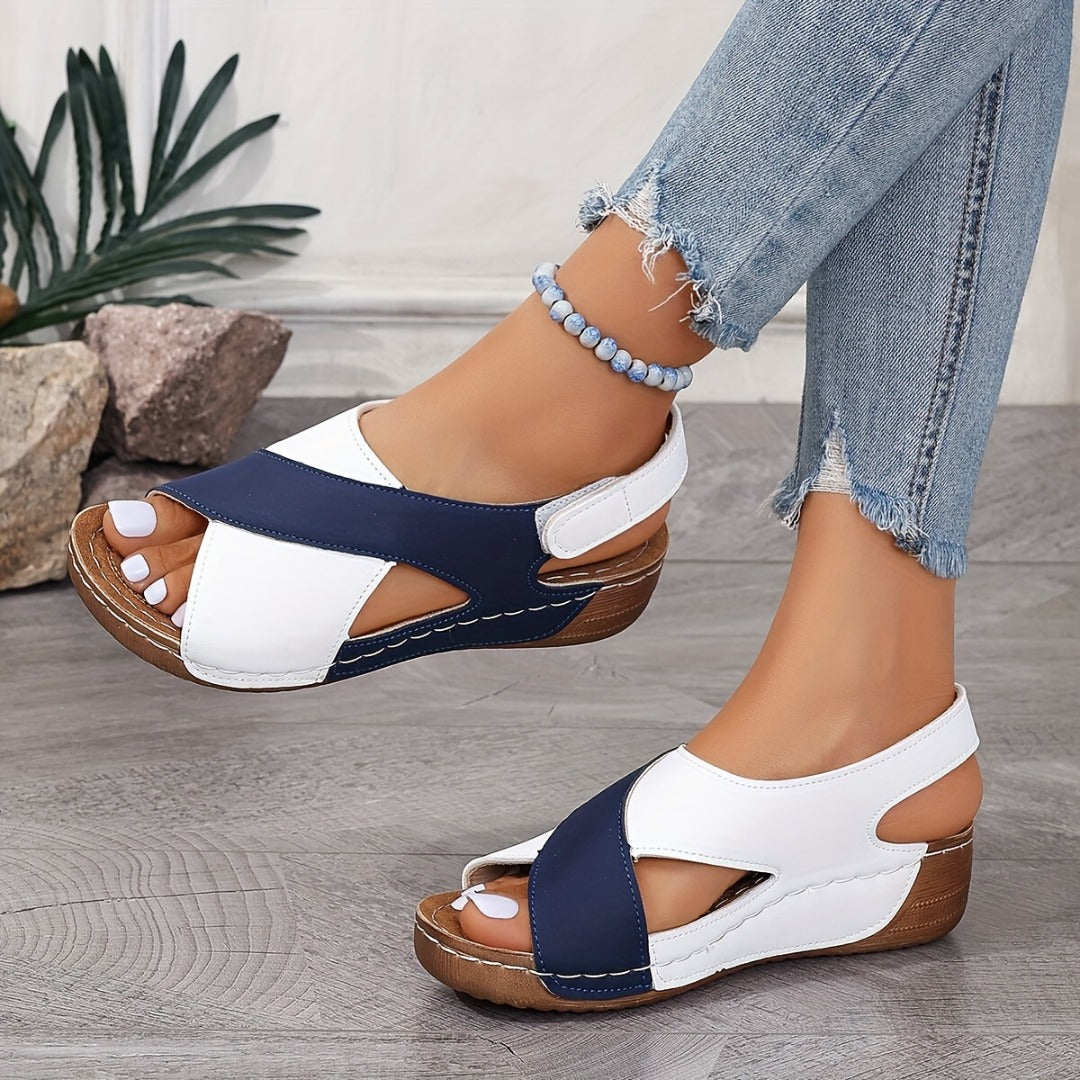 Women's Sandals with Open-Heel Design + Trendy Crossover Straps | L&S - 8 - London-stylehouse.com