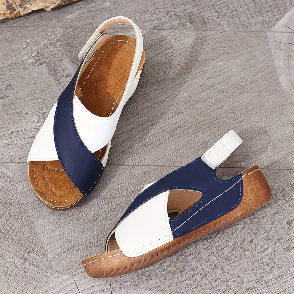 Women's Sandals with Open-Heel Design + Trendy Crossover Straps | L&S - 9 - London-stylehouse.com