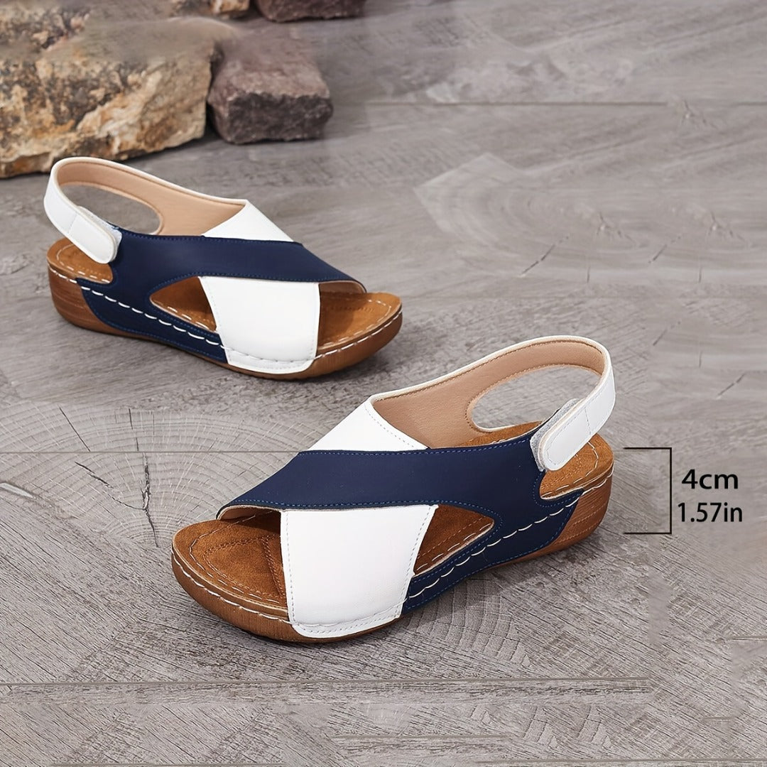 Women's Sandals with Open-Heel Design + Trendy Crossover Straps | L&S - 13 - London-stylehouse.com