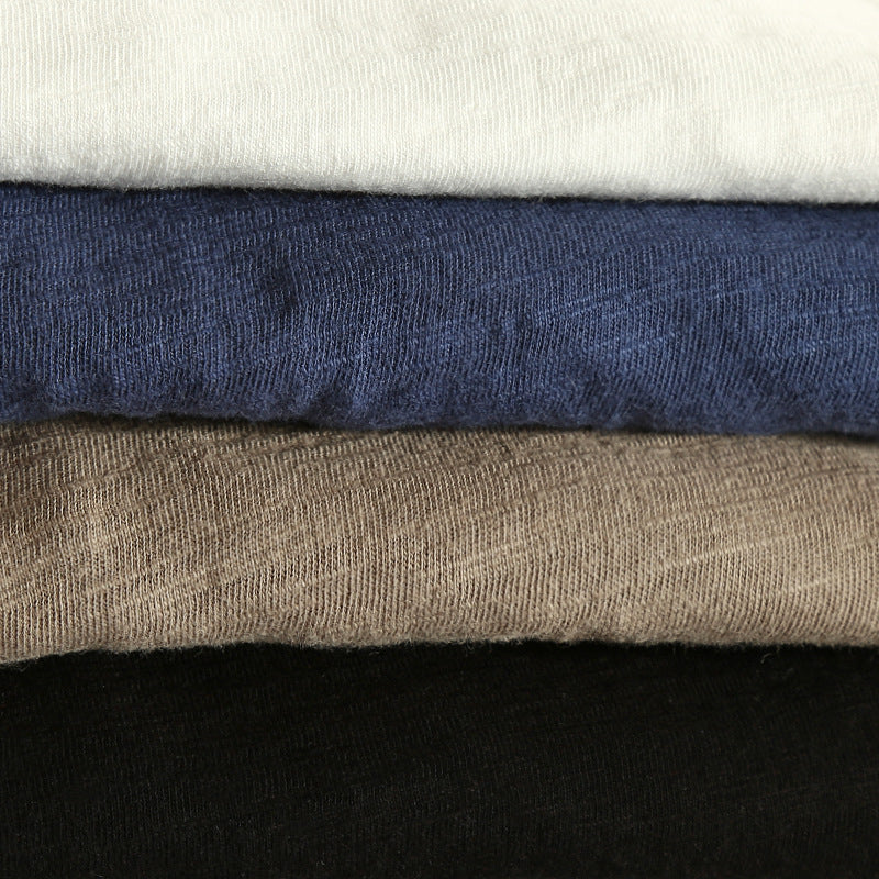 Long Sleeve V-Neck Men's Top with Distinctive Trim | L&S - 5 - London-stylehouse.com