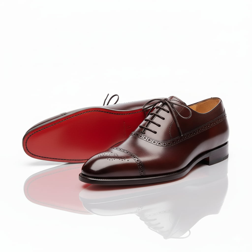 Men's Lace-Up Shoes with Cap-Toe Design + Elegant Detailing | L&S - 5 - London-stylehouse.com