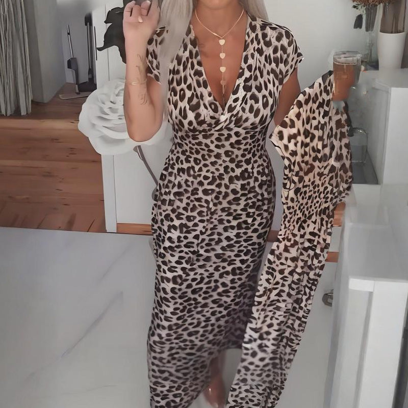 Maxi Dress Women's with Flattering V-Neckline and Flowing Design | L&S - 1 - London-stylehouse.com