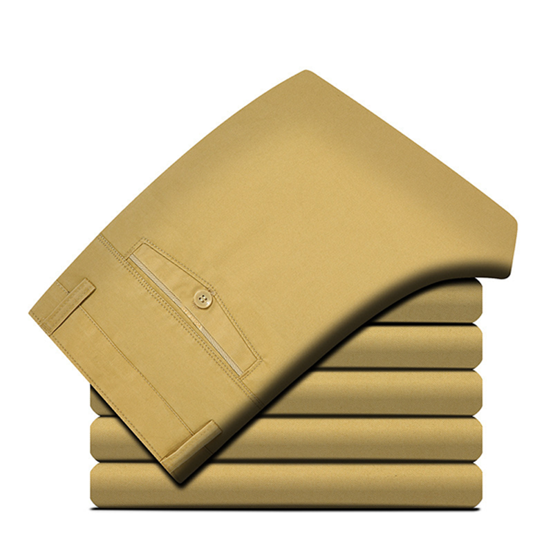 Men's Tailored Chinos with Slim Fit | L&S - 2 - London-stylehouse.com