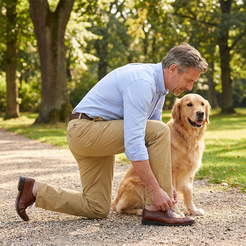 Men's Tailored Chinos with Slim Fit | L&S - 4 - London-stylehouse.com