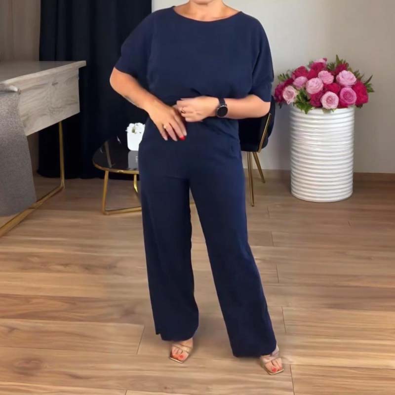 Chic Women's Outfit with Long Cardigan and Wide-Leg Trousers | L&S - 8 - London-stylehouse.com