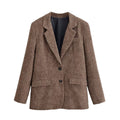 Women's Tailored Blazer with Flap Pockets | L&S - 3 - London-stylehouse.com
