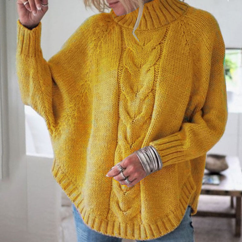 Pullover Women's Relaxed Fit with Cable Knit Design | L&S - 2 - London-stylehouse.com
