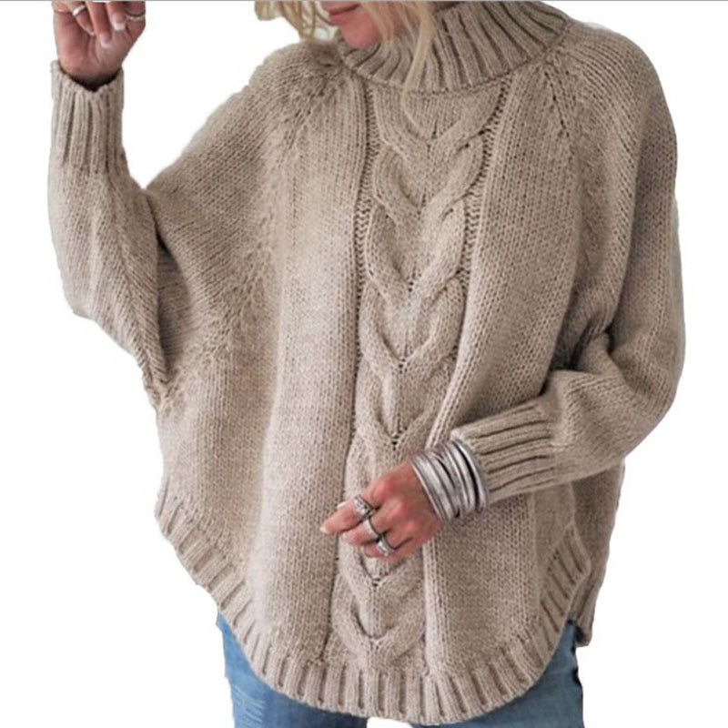 Pullover Women's Relaxed Fit with Cable Knit Design | L&S - 7 - London-stylehouse.com