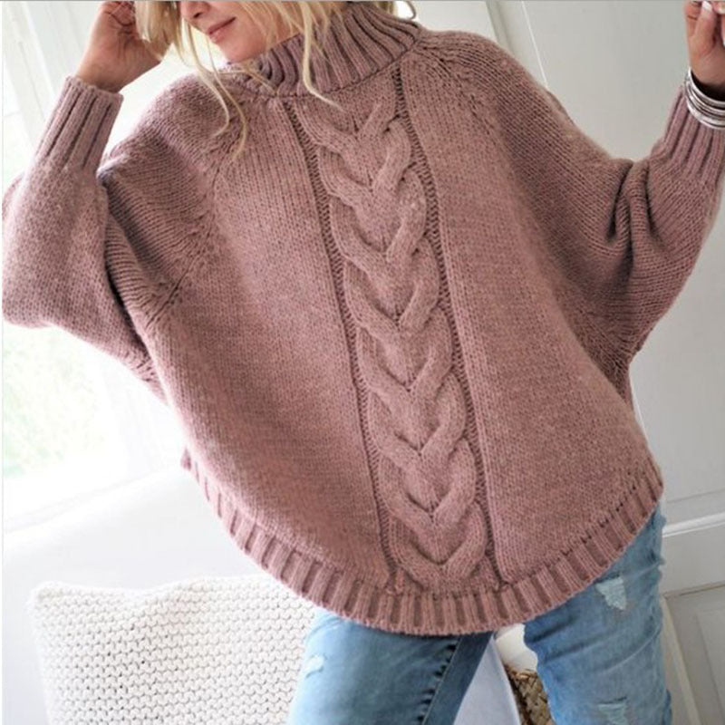 Pullover Women's Relaxed Fit with Cable Knit Design | L&S - 10 - London-stylehouse.com
