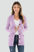 Cardigan Women's Relaxed Fit with Button Fastening and Pockets | L&S - 1 - London-stylehouse.com