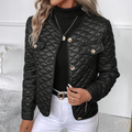 Women's Quilted Jacket - Relaxed Fit with Decorative Buttons | L&S - 1 - London-stylehouse.com