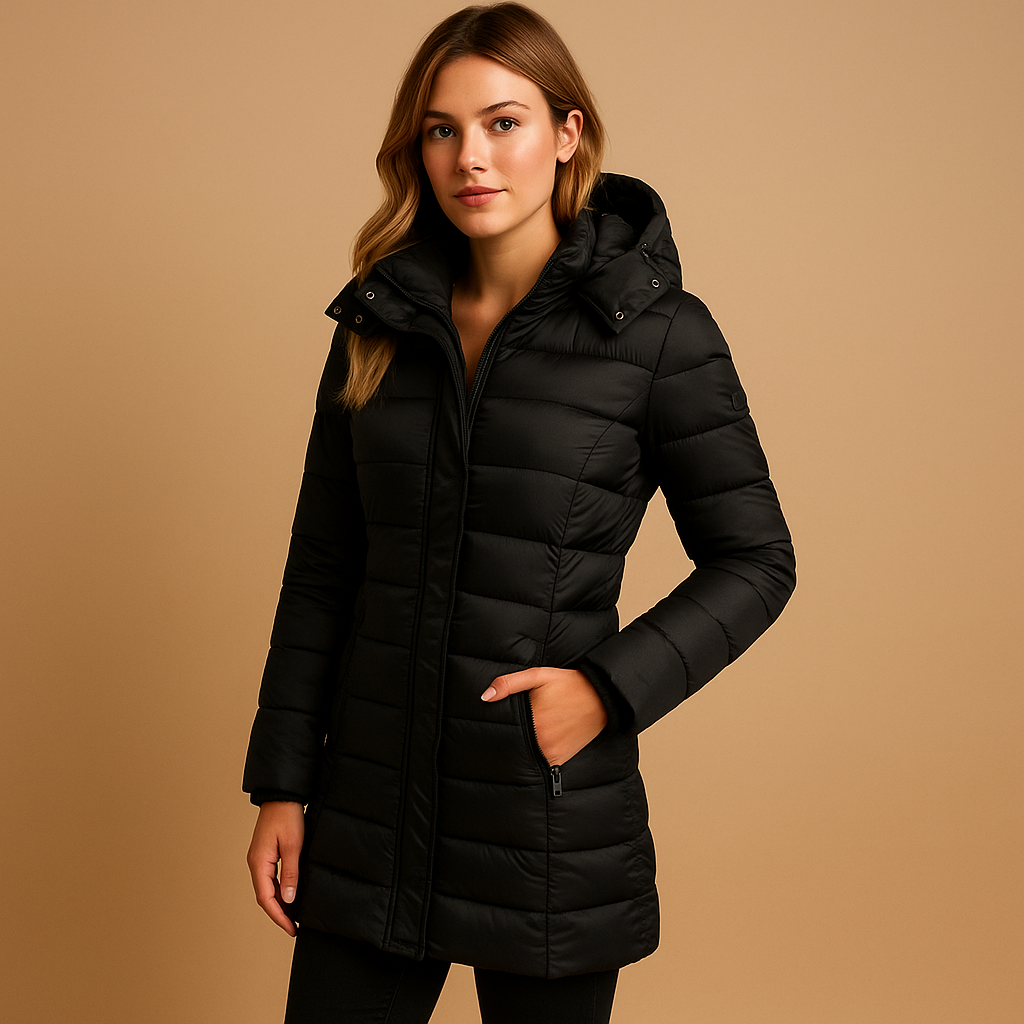 Winter Coat Women's Tailored Fit with Hood | L&S - 1 - London-stylehouse.com