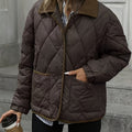 Quilted Women's Jacket with Functional Pockets | L&S - 1 - London-stylehouse.com