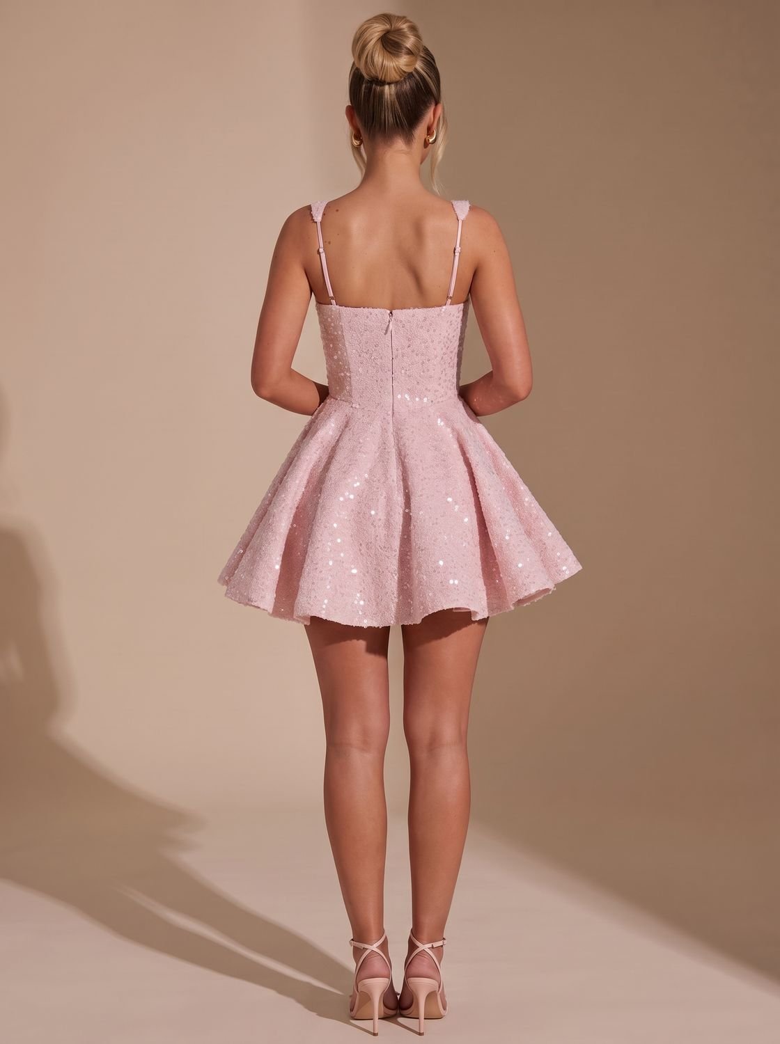 Flared Women's Dress with Bow Detail | L&S - 5 - London-stylehouse.com