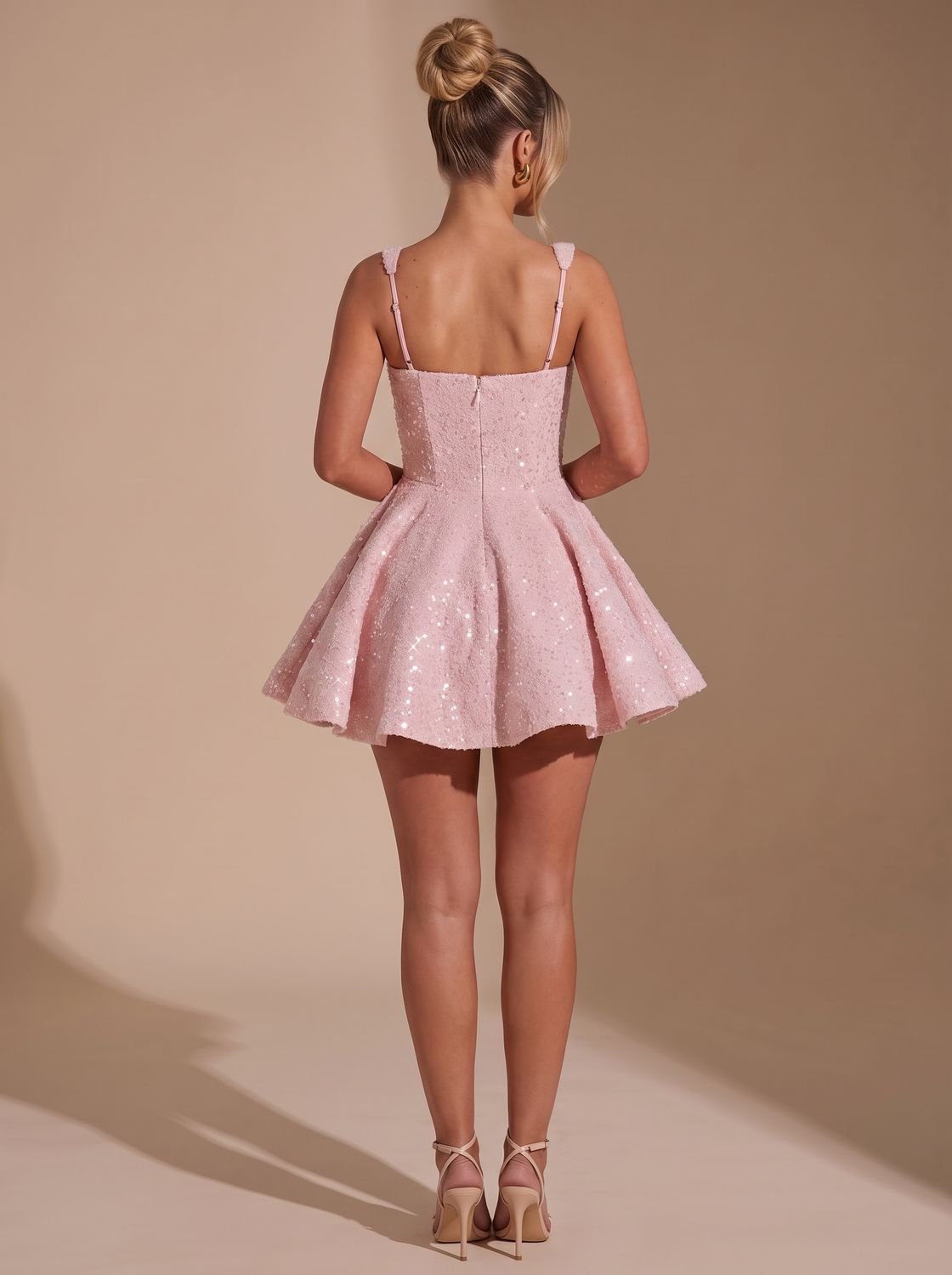 Flared Women's Dress with Bow Detail | L&S - 7 - London-stylehouse.com