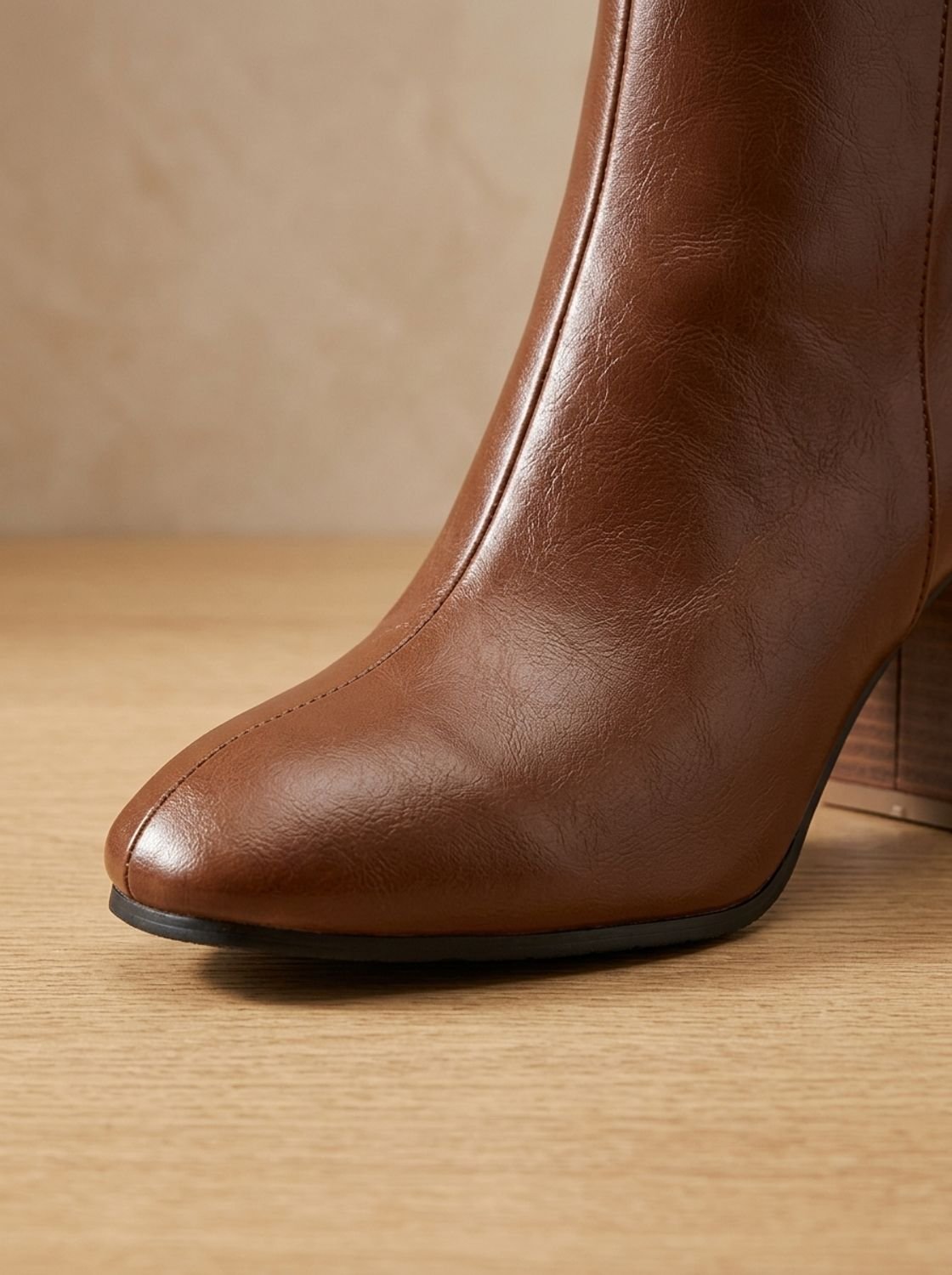 Women's Block Heel Knee-High Boots with Zip Closure | L&S - 6 - London-stylehouse.com