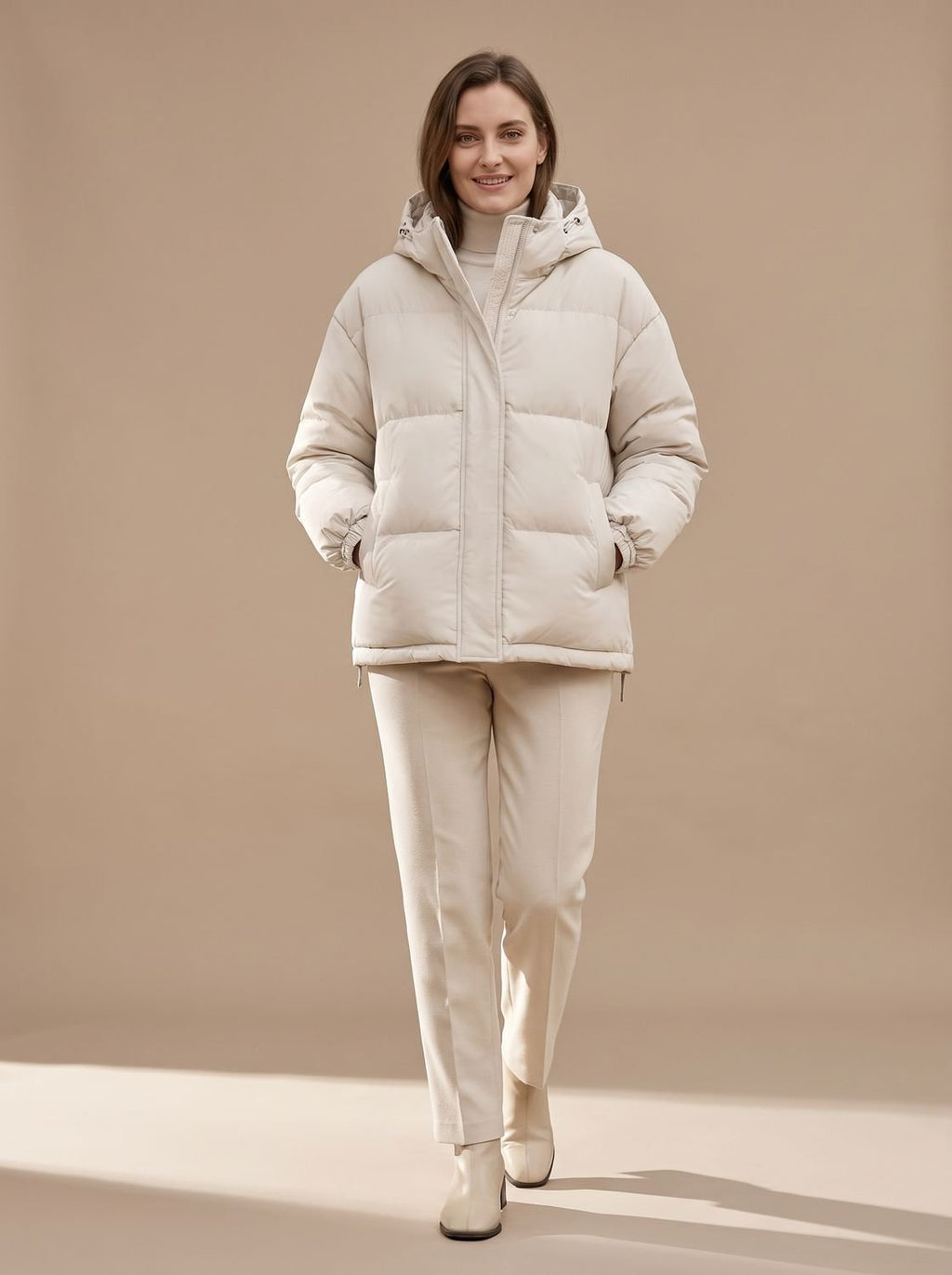 Jacket Women's Relaxed Fit with Functional Hood | L&S - 1 - London-stylehouse.com