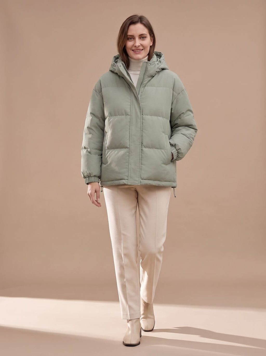 Jacket Women's Relaxed Fit with Functional Hood | L&S - 5 - London-stylehouse.com