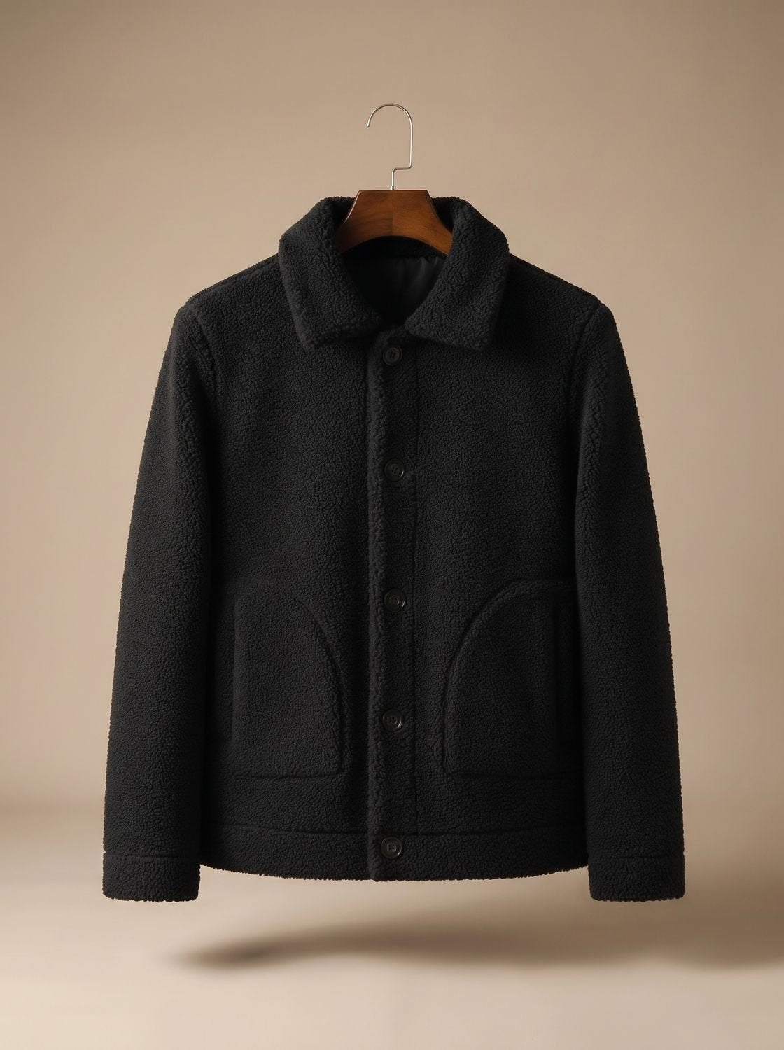 Men's Jacket with Classic Collar and Button Front - 1 - London-stylehouse.com