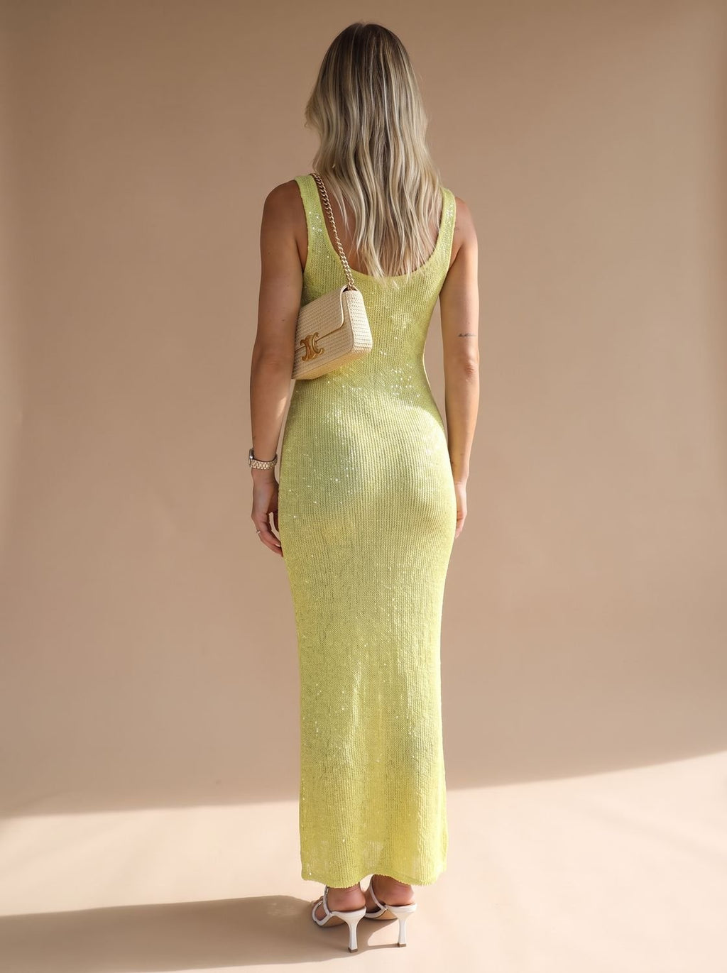Maxi Dress for Women with Scoop Neck and Fitted Silhouette - Elegant Sparkle - 5 - London-stylehouse.com