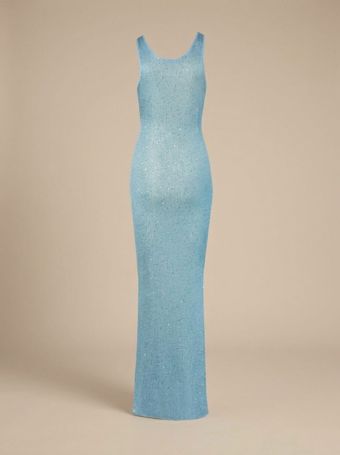 Maxi Dress for Women with Scoop Neck and Fitted Silhouette - Elegant Sparkle - 10 - London-stylehouse.com