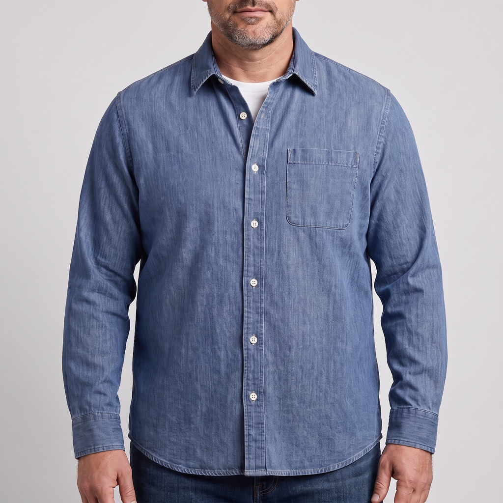 Men's Classic Fit Shirt with Chest Pocket and Versatile Styling - 1 - London-stylehouse.com
