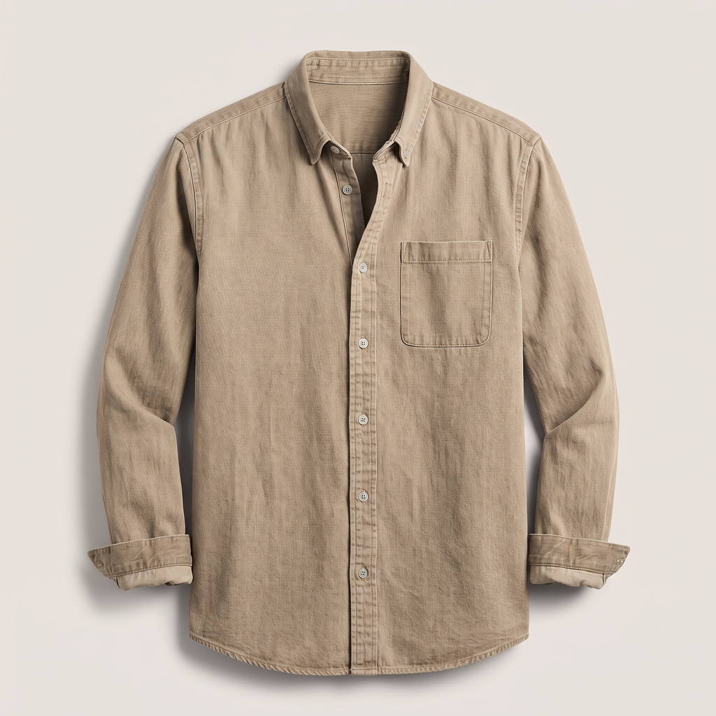 Men's Classic Fit Shirt with Chest Pocket and Versatile Styling - 2 - London-stylehouse.com
