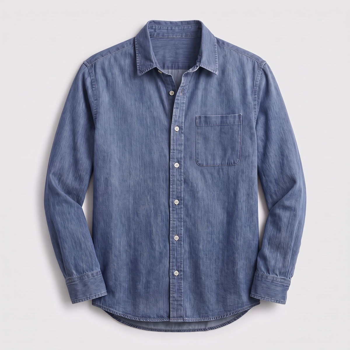 Men's Classic Fit Shirt with Chest Pocket and Versatile Styling - 4 - London-stylehouse.com