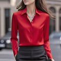 Blouse Women's Tailored Fit with Button Front - 1 - London-stylehouse.com