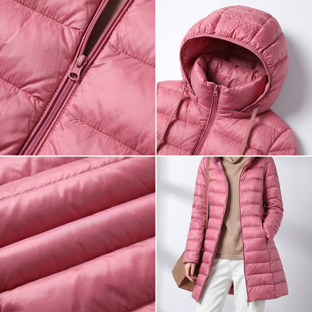 Women's Hooded Padded Coat, Relaxed Fit + Weather Resistant - 10 - London-stylehouse.com