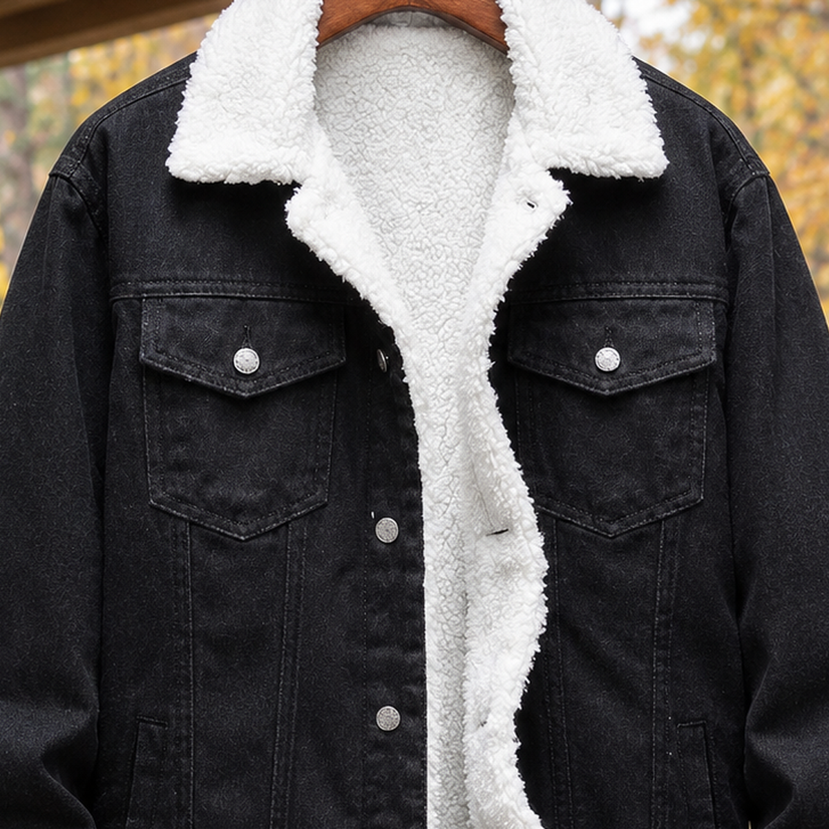 Women's Denim Jacket with Soft Teddy Lining | L&S - 2 - London-stylehouse.com
