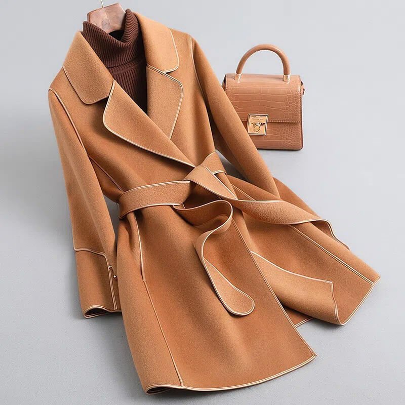 Trench Coat Women's Tailored Fit with Belt | L&S - 1 - London-stylehouse.com