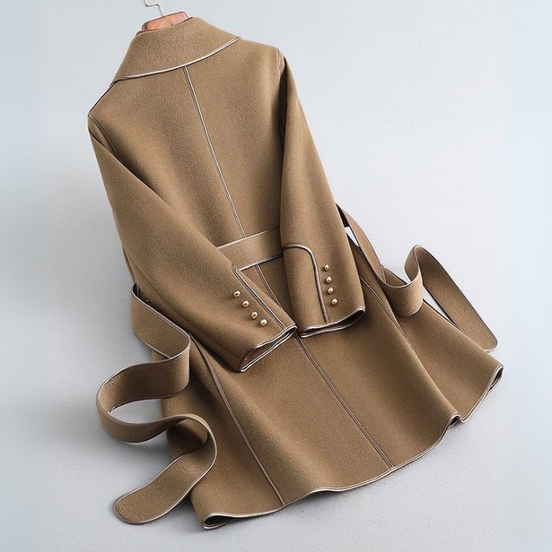 Trench Coat Women's Tailored Fit with Belt | L&S - 3 - London-stylehouse.com