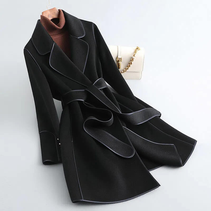 Trench Coat Women's Tailored Fit with Belt | L&S - 5 - London-stylehouse.com