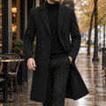 Men's Coat with Tailored Fit and Classic Lapels - 1 - London-stylehouse.com