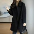 Women's Double-Breasted Coat with Pockets and Structured Fit - 1 - London-stylehouse.com