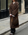 Women's Longline Trench Coat with Belted Waist - 3 - London-stylehouse.com