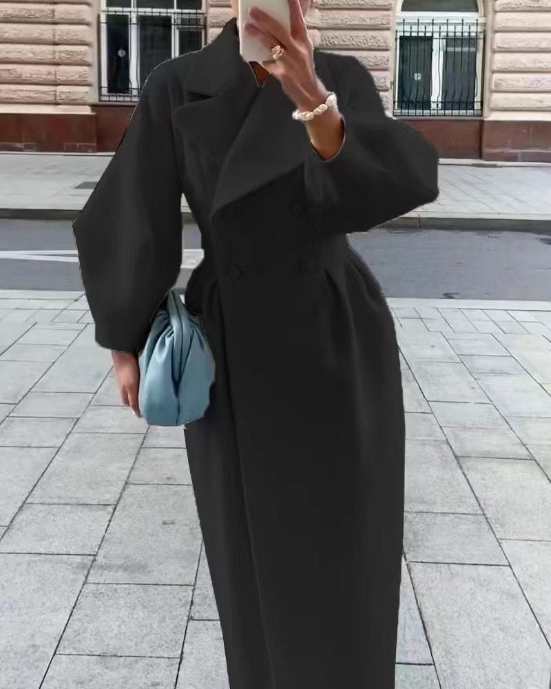 Trench Coat Women's Tailored Fit with Elegant Double-Breasted Design - 4 - London-stylehouse.com