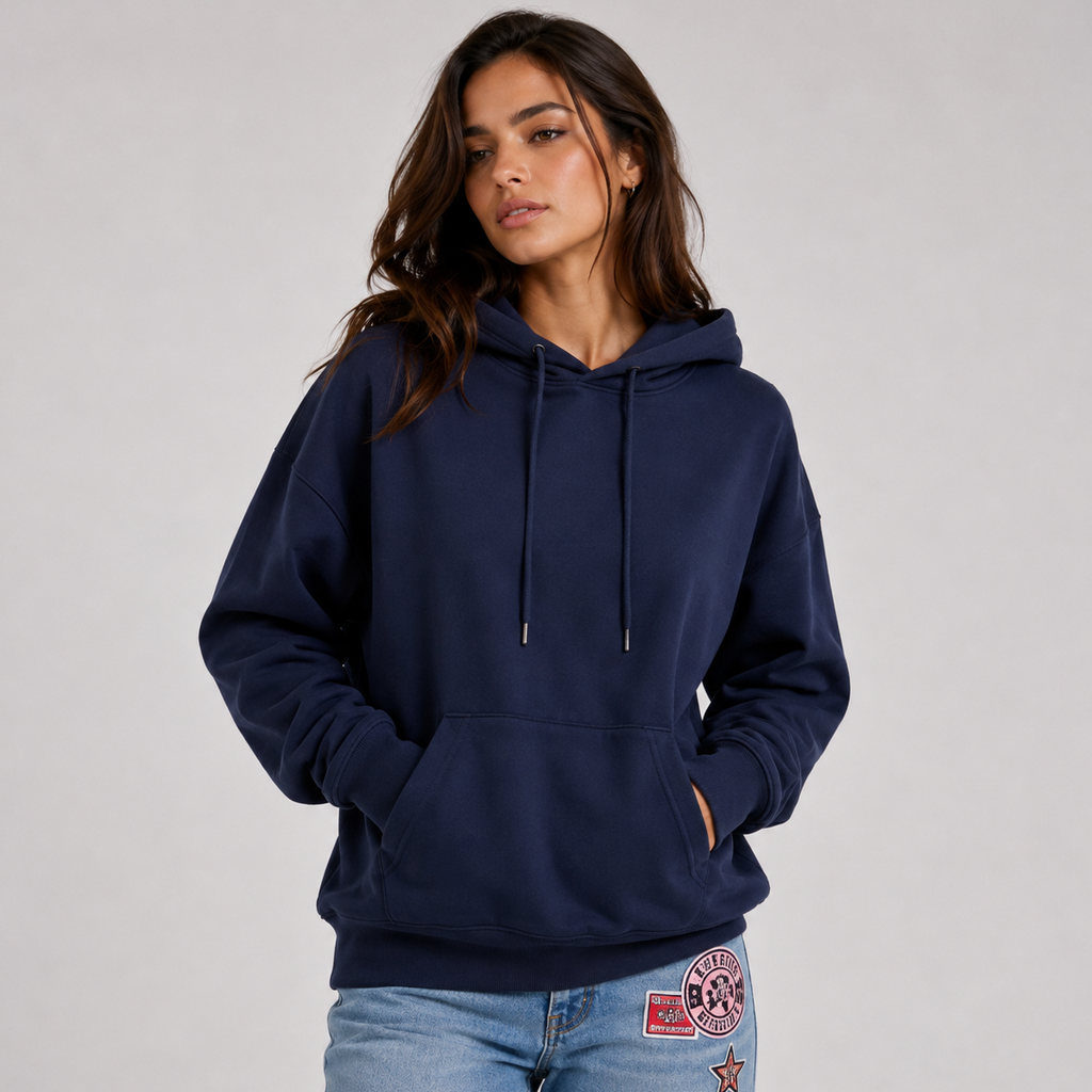 Casual Women's Hoodie with Eye-Catching Star Print - 2 - London-stylehouse.com