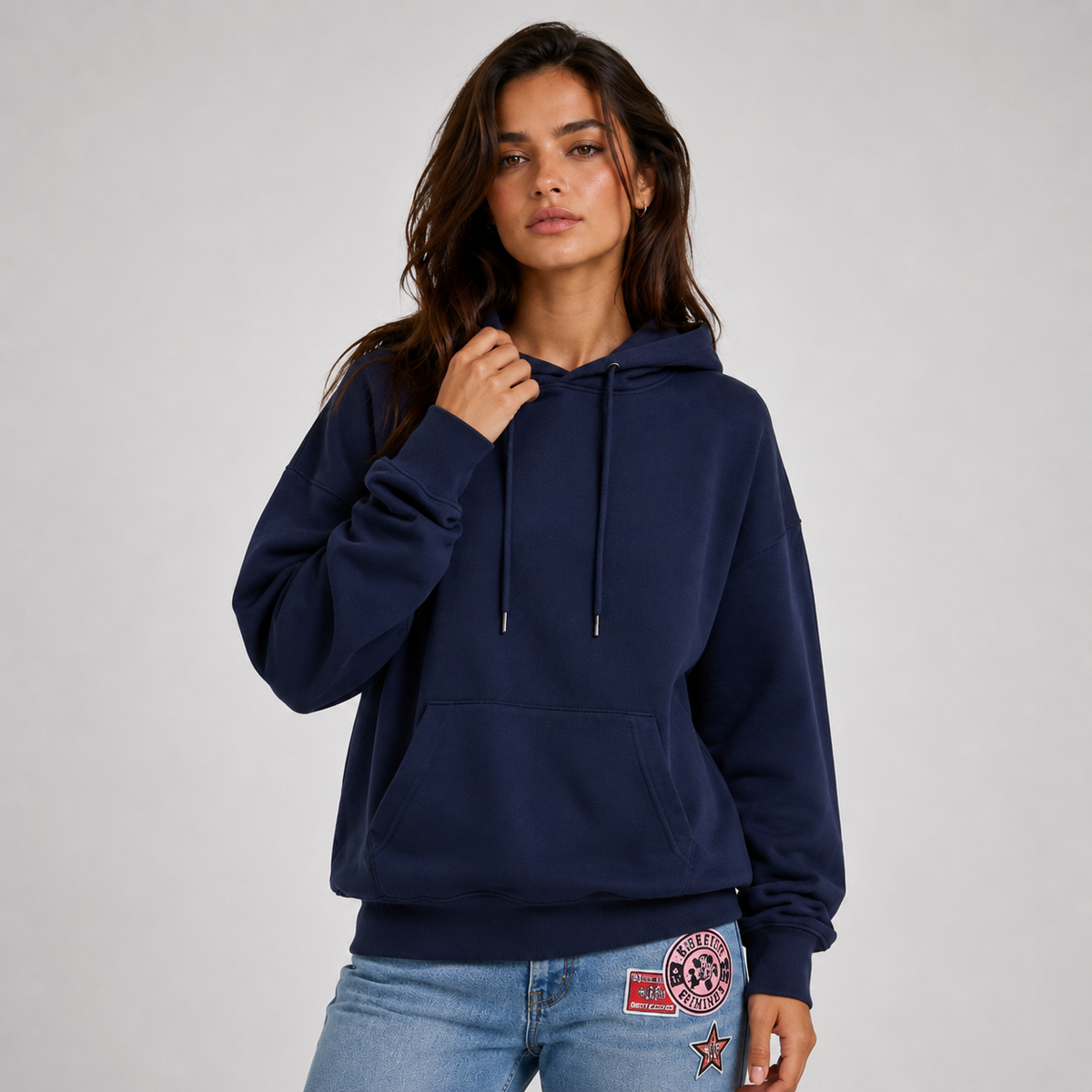 Casual Women's Hoodie with Eye-Catching Star Print - 7 - London-stylehouse.com