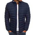 Men's Insulated Jacket with High Collar and Stylish Padding - 3 - London-stylehouse.com