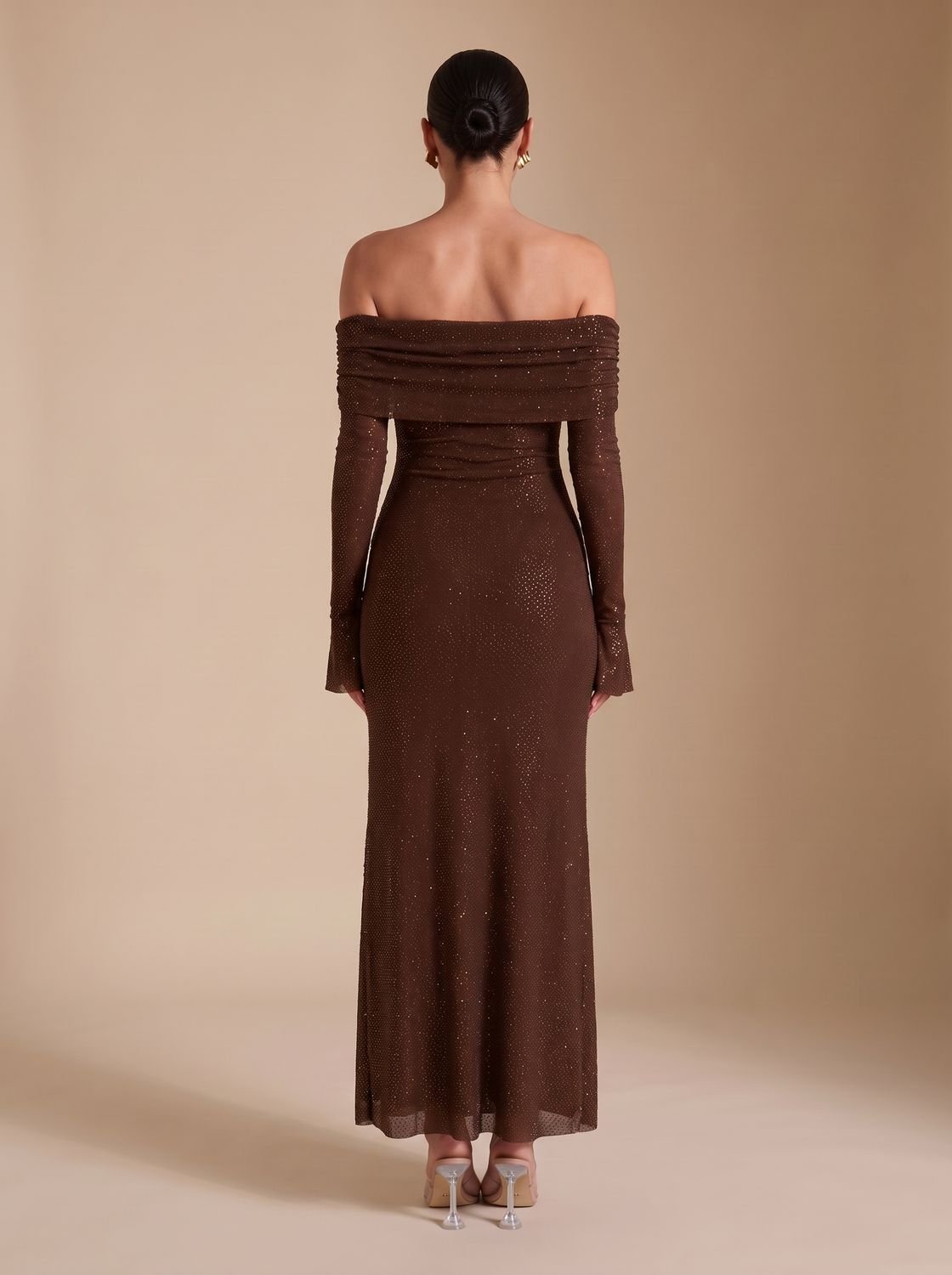 Maxi Dress Women's Off-Shoulder Fit with Elegant Detailing - 7 - London-stylehouse.com