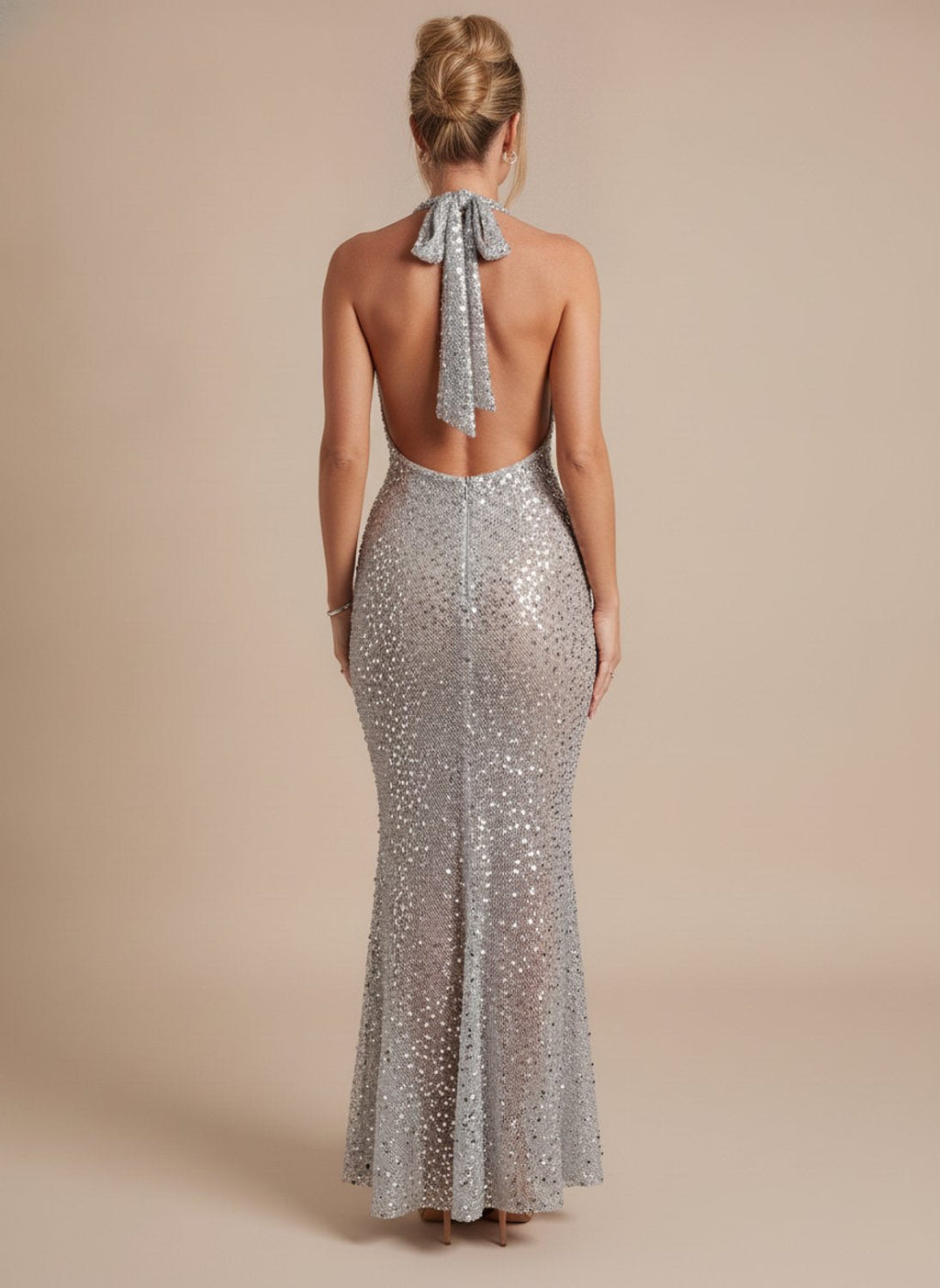 Maxi Dress for Women - Figure-Hugging Fit with Dazzling Sequins - 7 - London-stylehouse.com