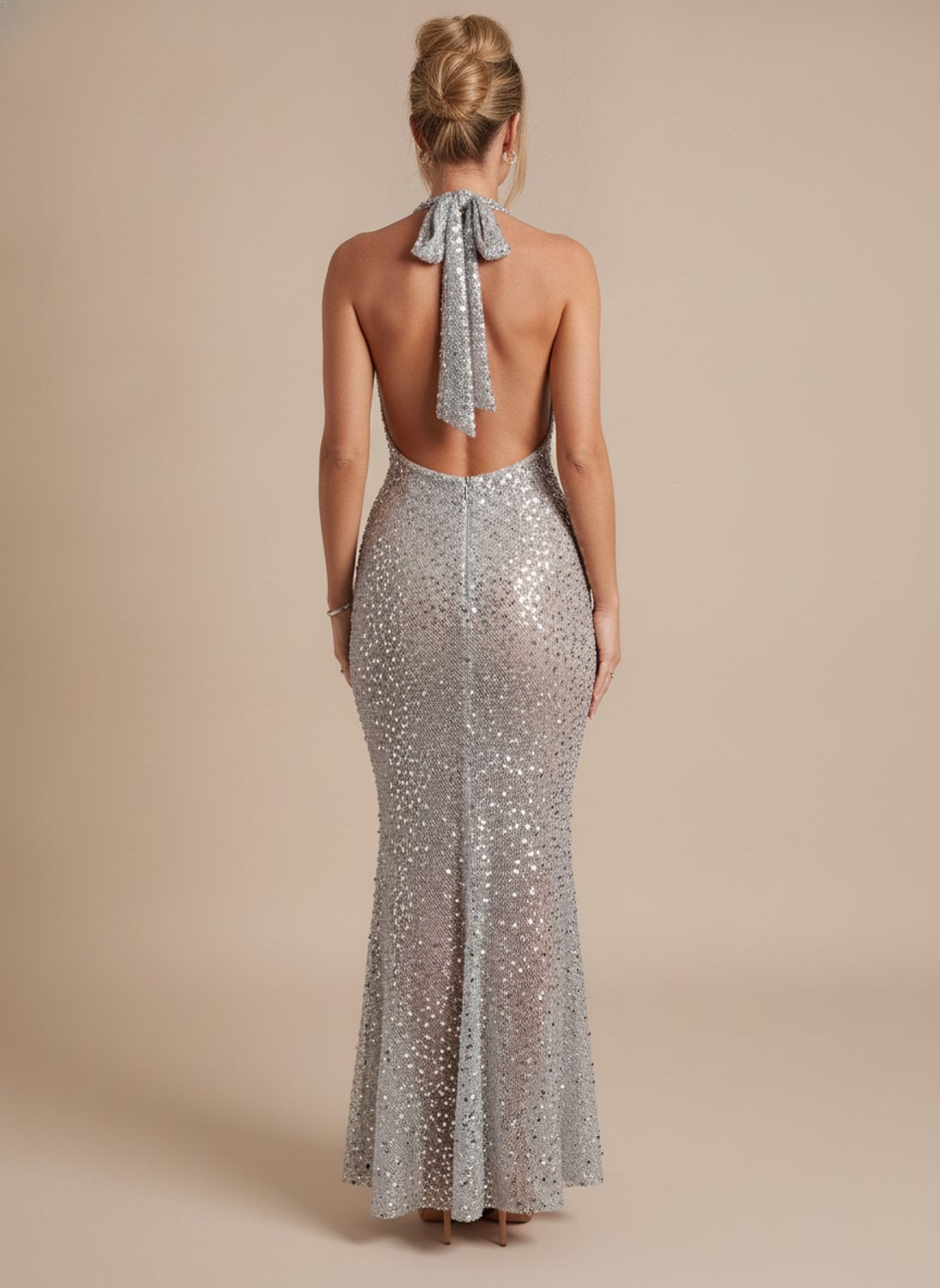 Maxi Dress for Women - Figure-Hugging Fit with Dazzling Sequins - 7 - London-stylehouse.com