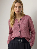 Women's Cardigan with Round Neck and Button Closure for Versatile Styling - 1 - London-stylehouse.com