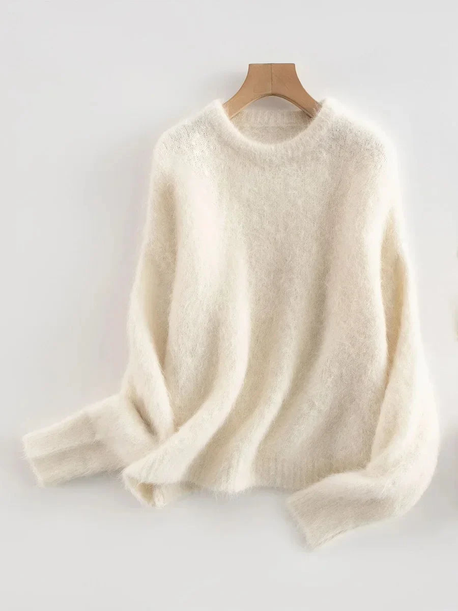 Women's Pullover with Relaxed Fit and Soft Texture - 1 - London-stylehouse.com