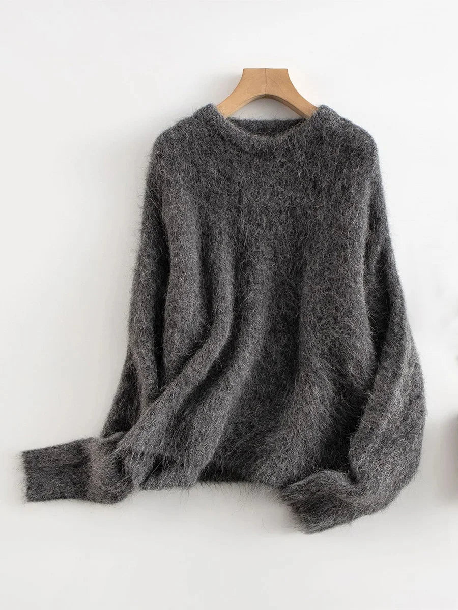 Women's Pullover with Relaxed Fit and Soft Texture - 2 - London-stylehouse.com
