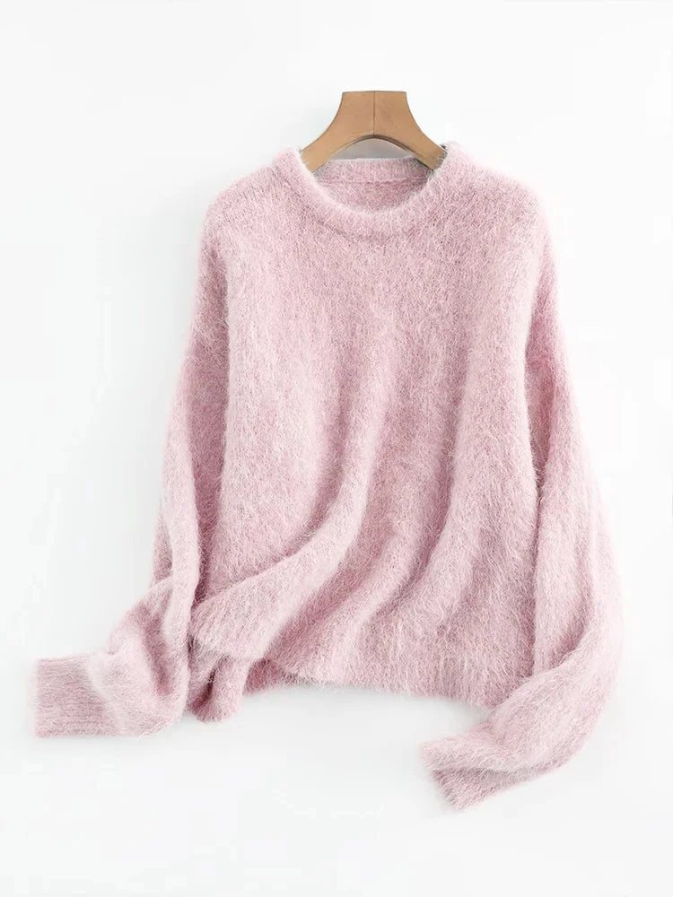 Women's Pullover with Relaxed Fit and Soft Texture - 4 - London-stylehouse.com