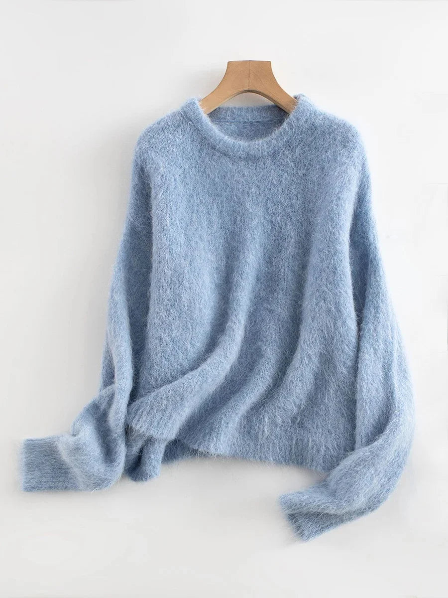 Women's Pullover with Relaxed Fit and Soft Texture - 5 - London-stylehouse.com
