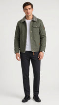 Men's Casual Jacket with Classic Collar and Versatile Pockets - 1 - London-stylehouse.com